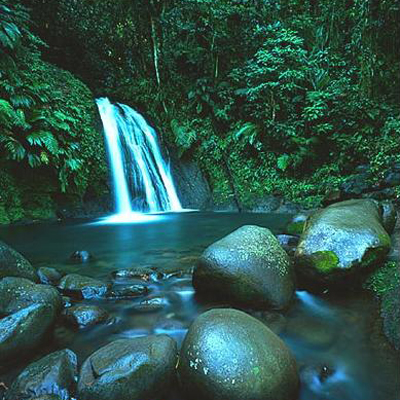 La cascade aux écrevisses © Parc national de la Guadeloupe