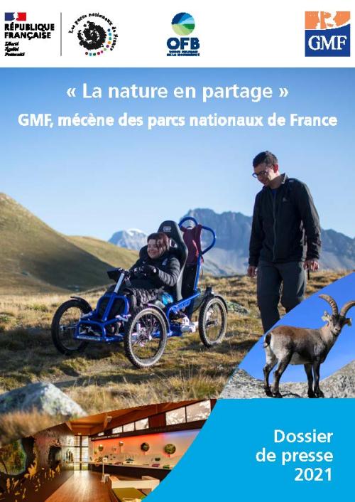 Dossier de presse 2021, "La nature en partage" - GMF, mécène des parcs nationaux de France