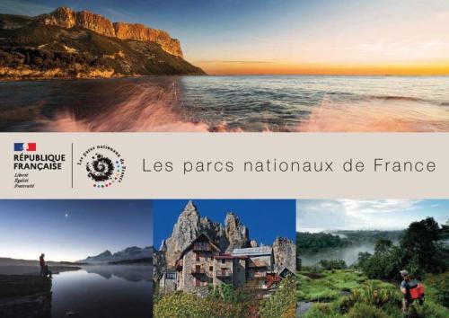 Couverture de la plaquette "Les parcs nationaux de France", édition 2021
