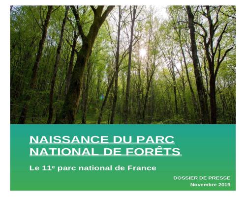 Dossier de presse "Création du Parc national de forêts"