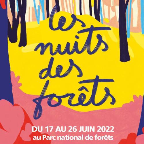 Affiche Nuit des Forêts 2022 © Les Nuits des Forêts – Inès Pintaycolorea Iglesias - Los Pato
