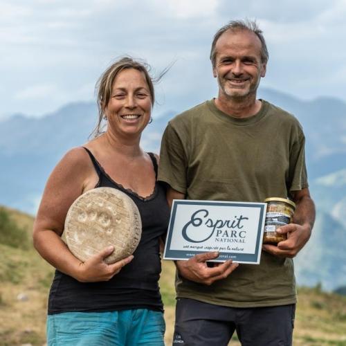 Elise Thebault et Olivier Maigre, GAEC Bexka © Pierre Meyer-AE. Médias – Parc national des Pyrénées 