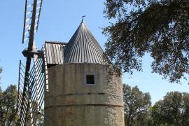Moulin à vent dans le Parc national de Port-Cros © Christel Gerardin