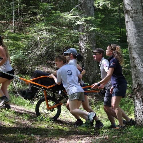 Sortie joëlette reine des Alpes, 2024 © Blandine Roux-Noto 
