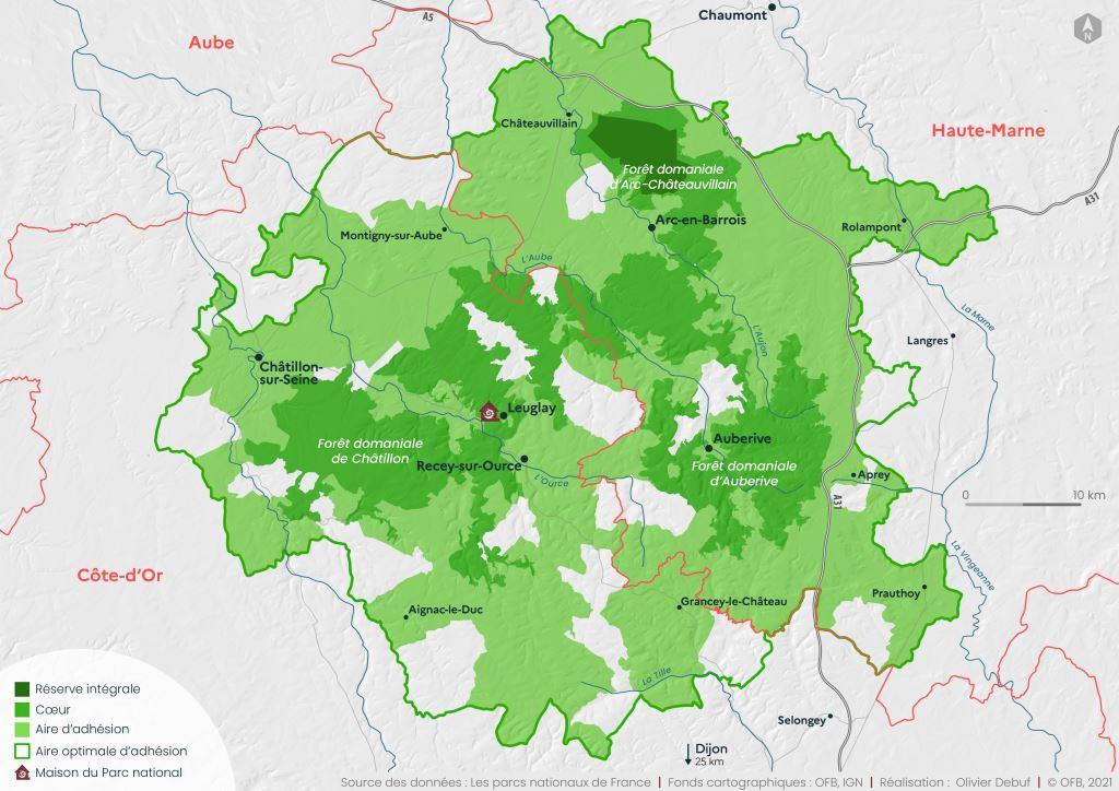 Carte du Parc national de forêts_janvier 2022