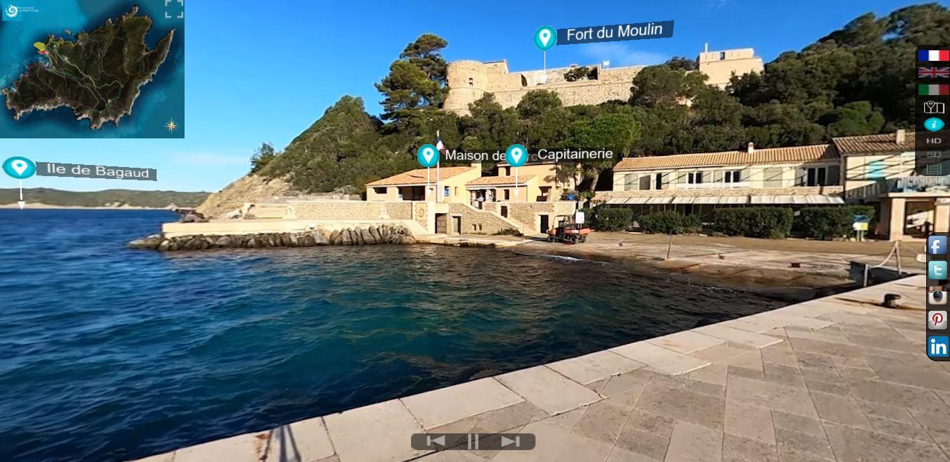 Visite virtuelle de l'île de Port-Cros © DR Parc national de Port-Cros