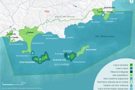 Carte du Parc national de Port-Cros