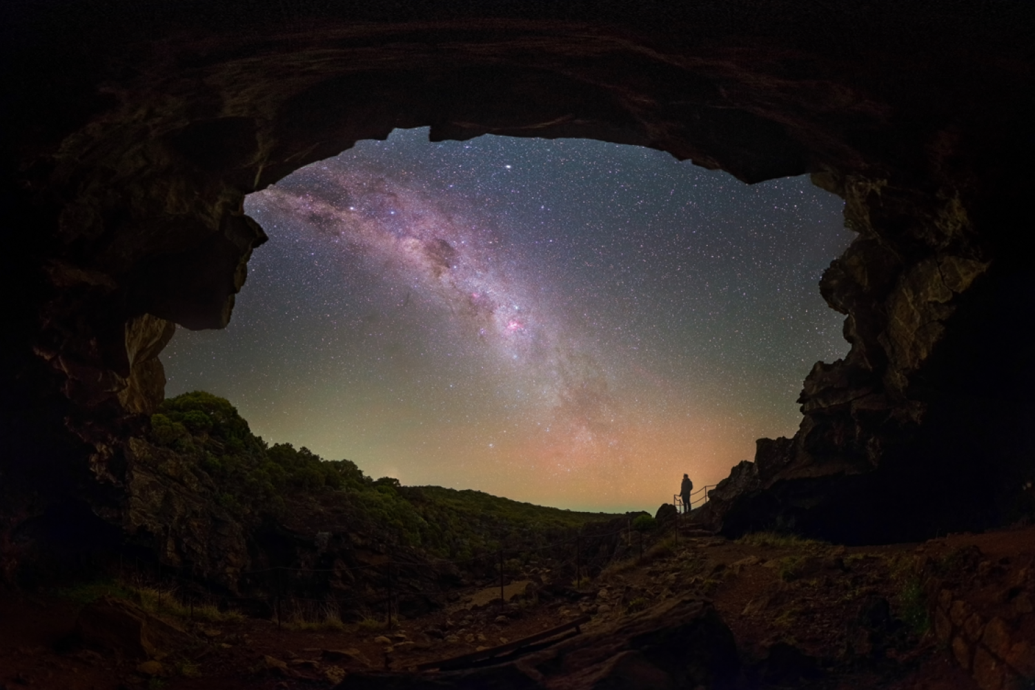 Ciel nocturne au Parc national de La Réunion