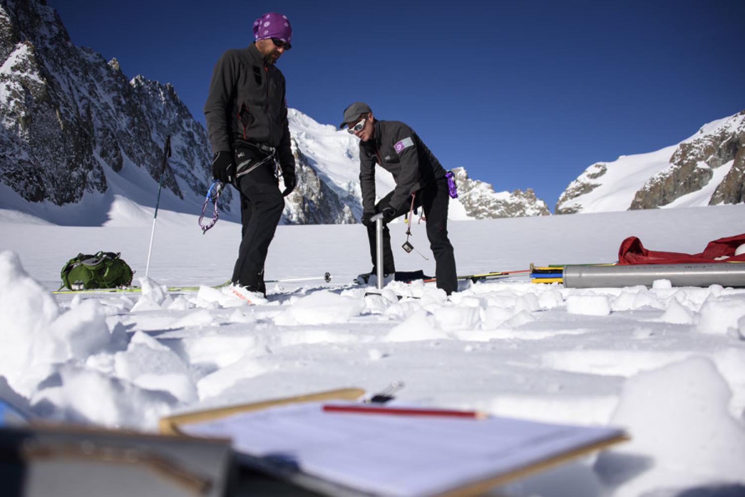 Carottages glacier Blanc 2017
