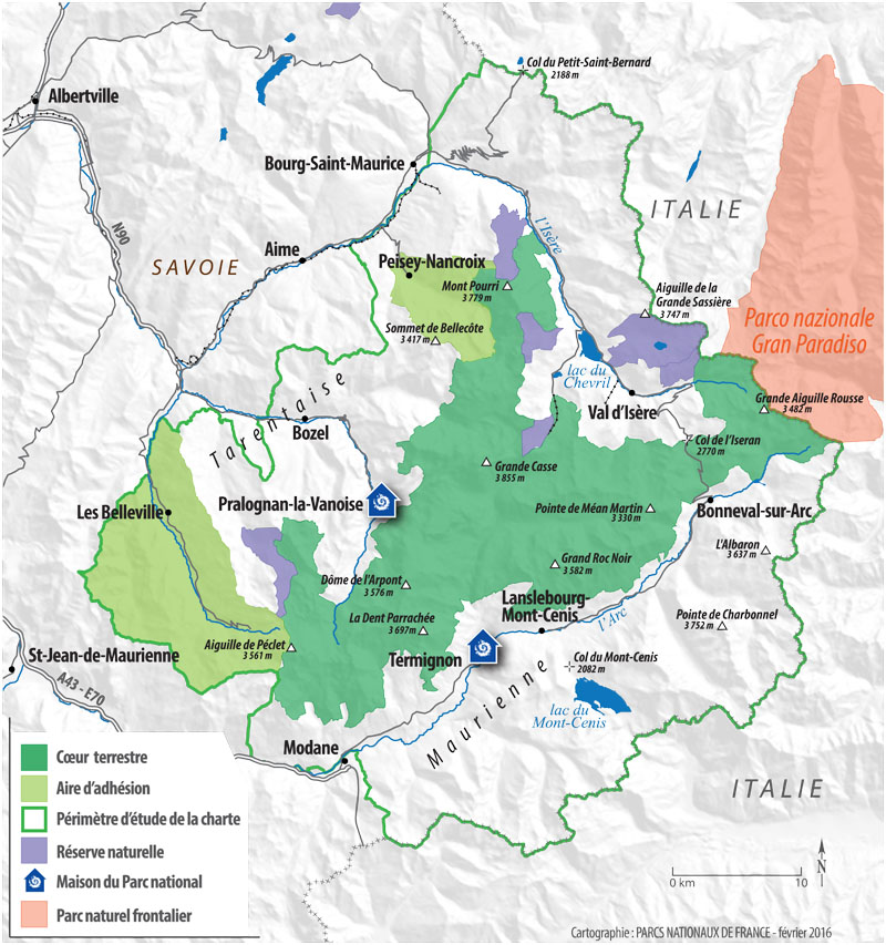 Carte Parc De La Vanoise